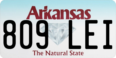 AR license plate 809LEI