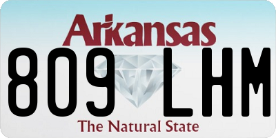 AR license plate 809LHM