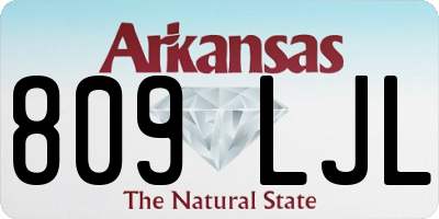 AR license plate 809LJL