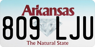 AR license plate 809LJU