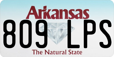 AR license plate 809LPS
