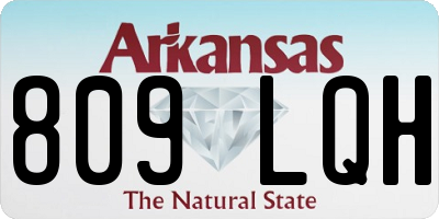 AR license plate 809LQH