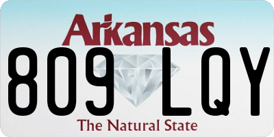 AR license plate 809LQY