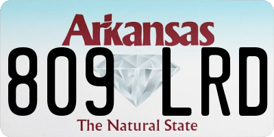 AR license plate 809LRD
