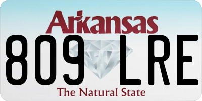 AR license plate 809LRE
