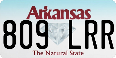 AR license plate 809LRR