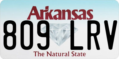 AR license plate 809LRV
