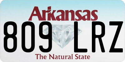 AR license plate 809LRZ
