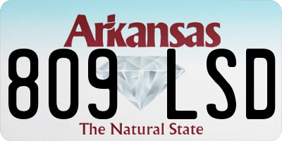 AR license plate 809LSD