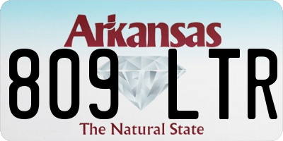 AR license plate 809LTR