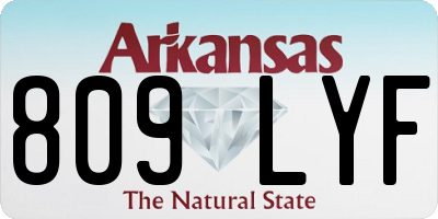 AR license plate 809LYF