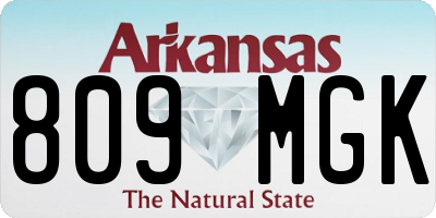 AR license plate 809MGK