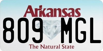 AR license plate 809MGL
