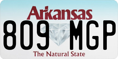 AR license plate 809MGP