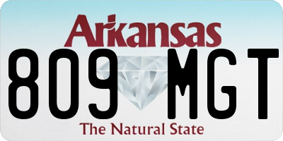 AR license plate 809MGT