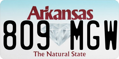 AR license plate 809MGW
