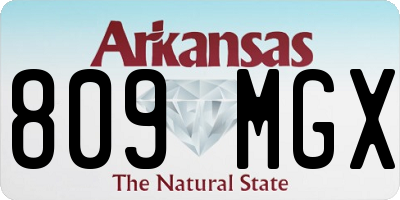 AR license plate 809MGX