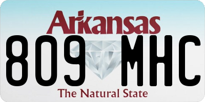 AR license plate 809MHC