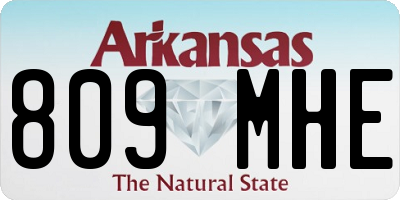 AR license plate 809MHE