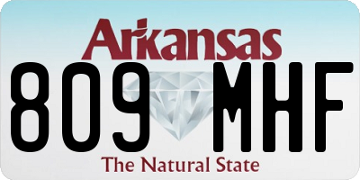 AR license plate 809MHF