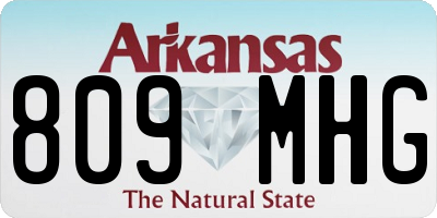 AR license plate 809MHG