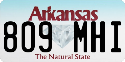 AR license plate 809MHI
