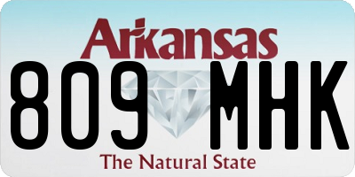 AR license plate 809MHK