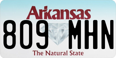 AR license plate 809MHN