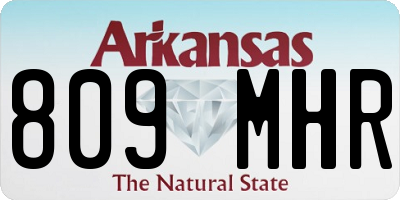AR license plate 809MHR