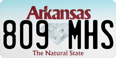 AR license plate 809MHS