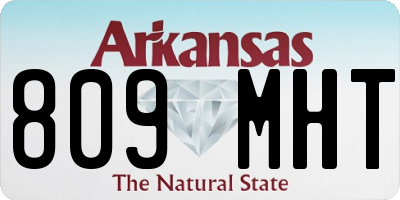 AR license plate 809MHT