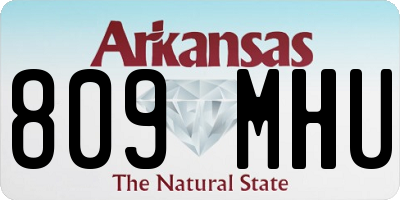 AR license plate 809MHU