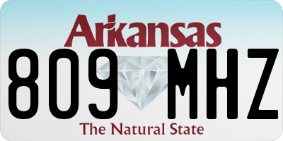 AR license plate 809MHZ