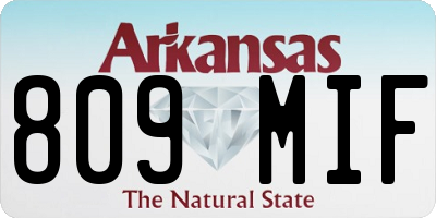 AR license plate 809MIF