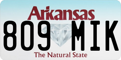AR license plate 809MIK