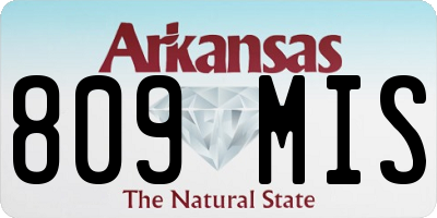 AR license plate 809MIS