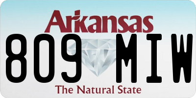 AR license plate 809MIW