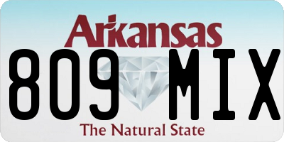 AR license plate 809MIX