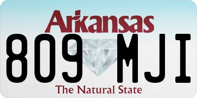 AR license plate 809MJI