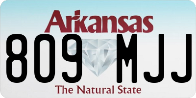 AR license plate 809MJJ