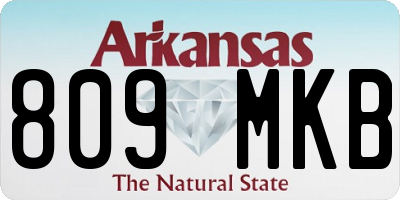 AR license plate 809MKB
