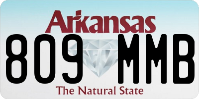 AR license plate 809MMB