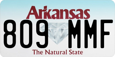AR license plate 809MMF