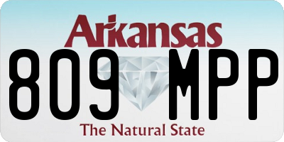 AR license plate 809MPP
