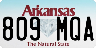AR license plate 809MQA