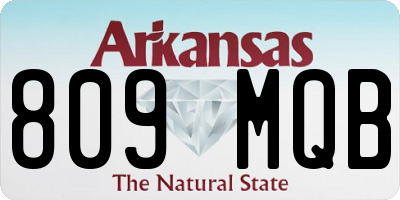 AR license plate 809MQB