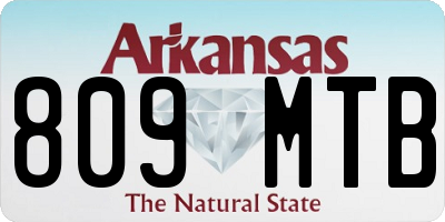 AR license plate 809MTB