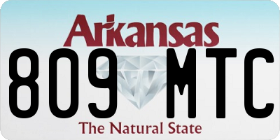 AR license plate 809MTC
