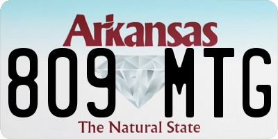 AR license plate 809MTG