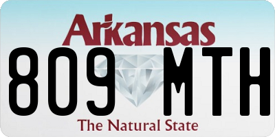 AR license plate 809MTH